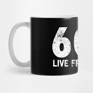 Live Free Or Die 603 Tree Nh Area Code Mug